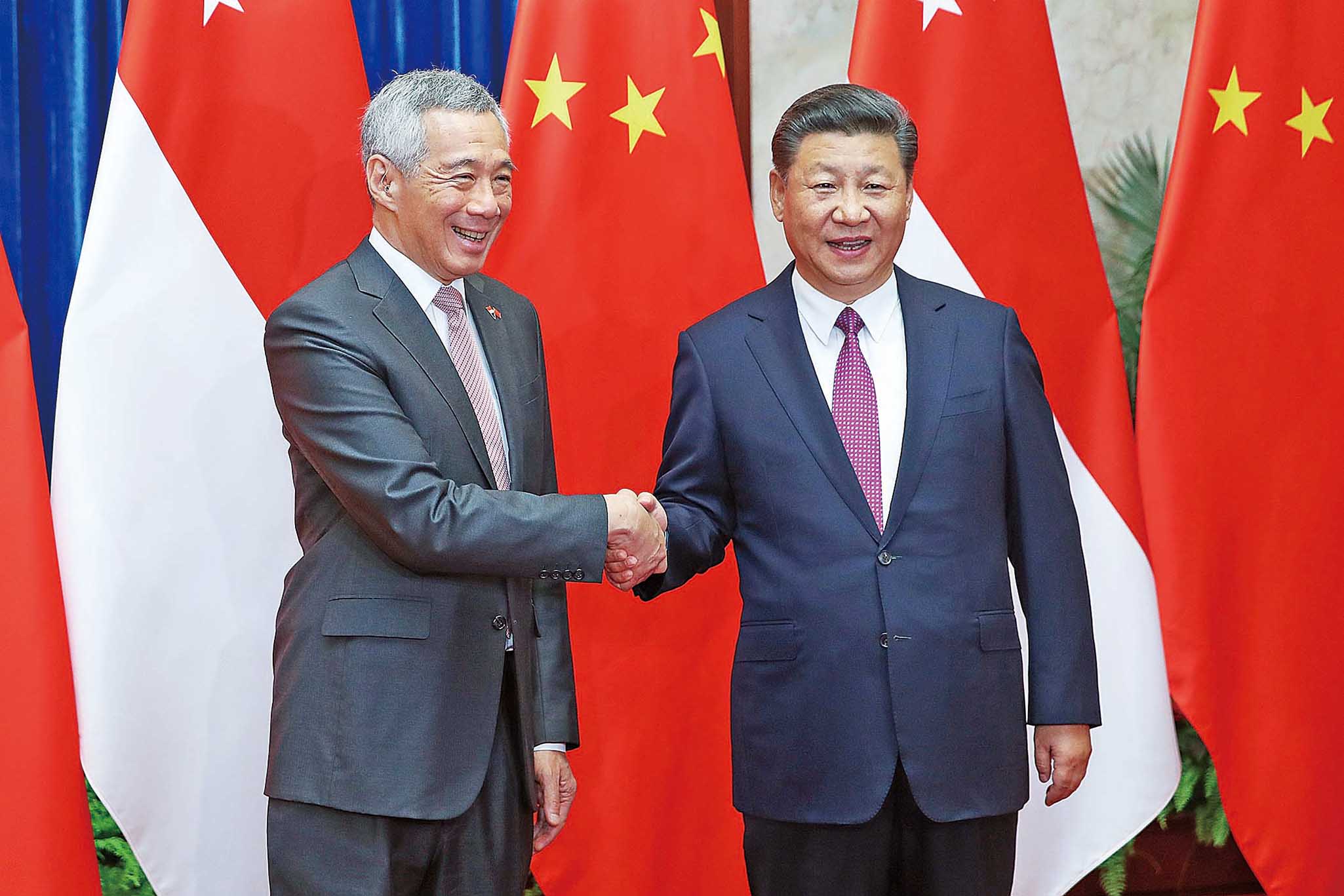 習近平會晤李顯龍