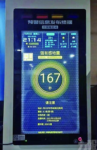 四川瀘州發「8.1級地震」預警