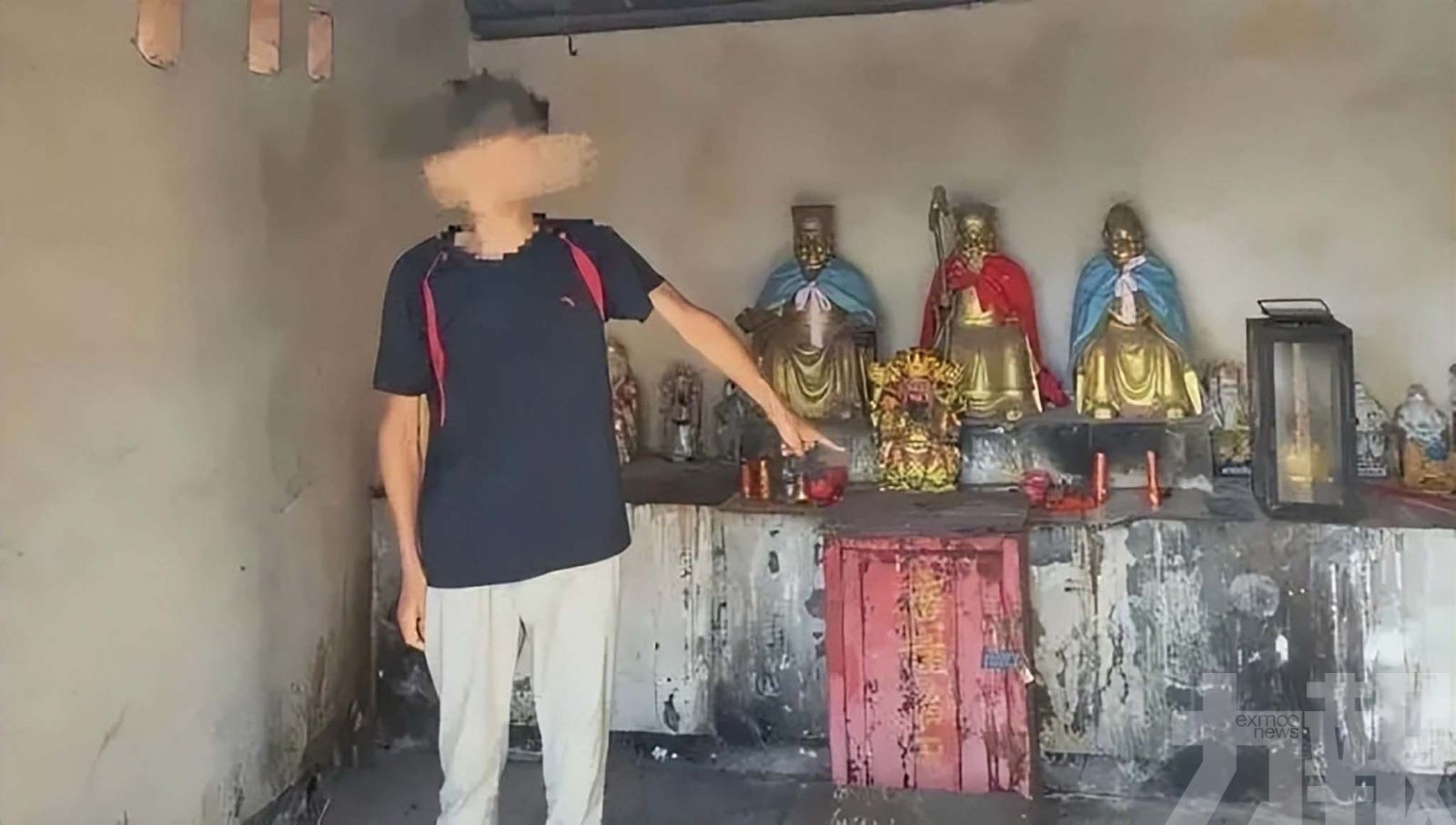 江西男盜寺廟功德箱被逮