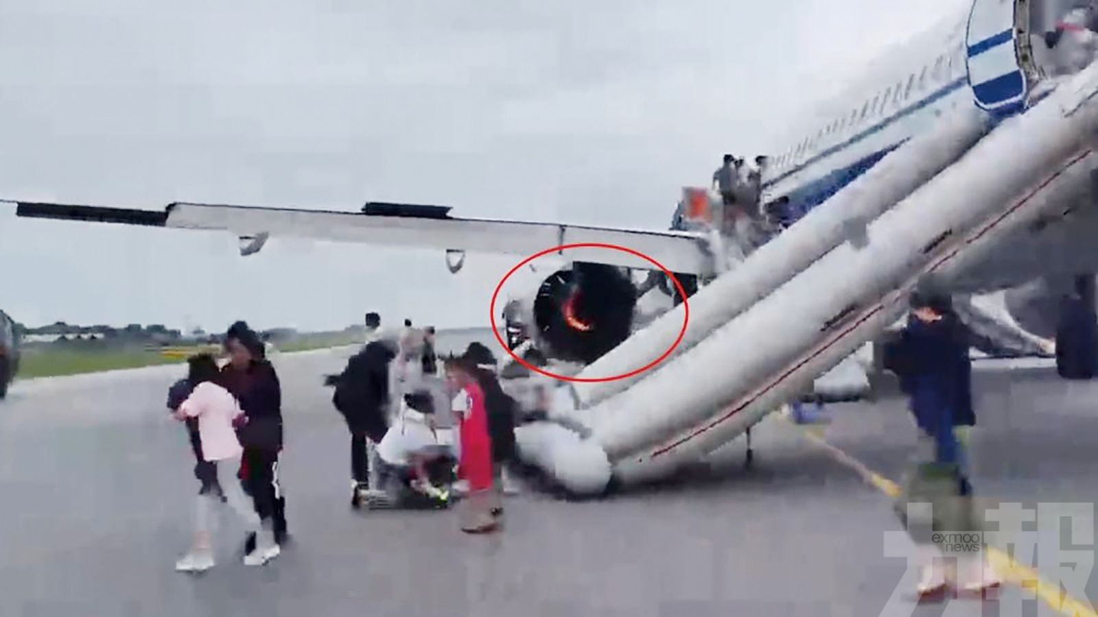 國航通報客機引擎著火釀九傷：