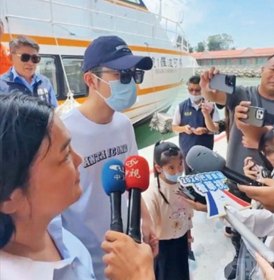 獲救金門士兵胡鈞翔返鄉