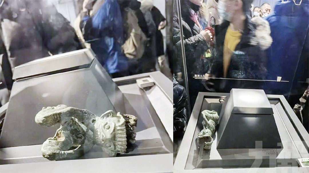 遊客「人擠人」起衝突打翻展品